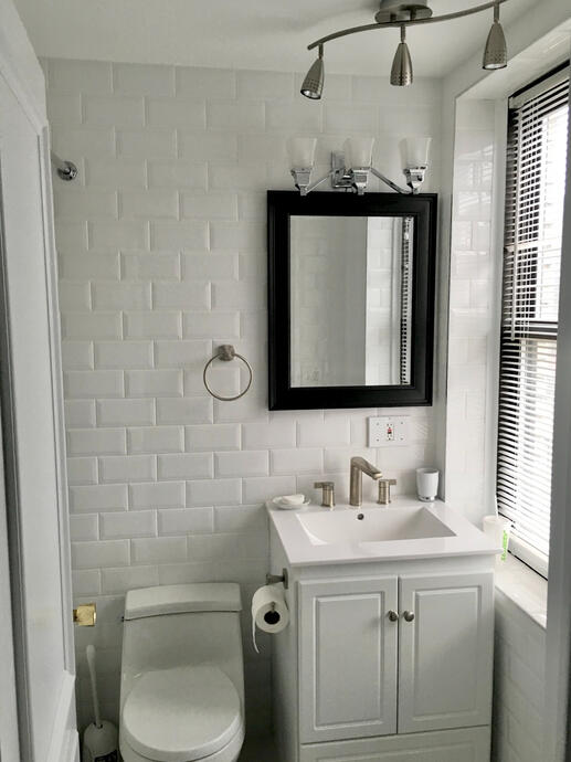 Complete reno of fixtures and tiles