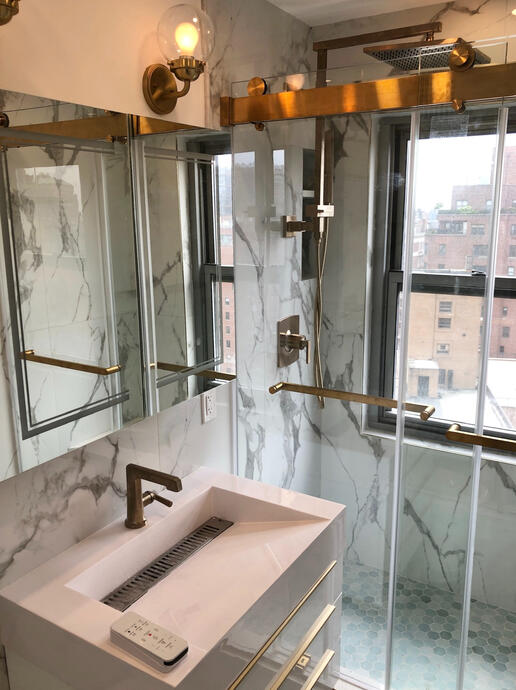 All new tiles and fixtures