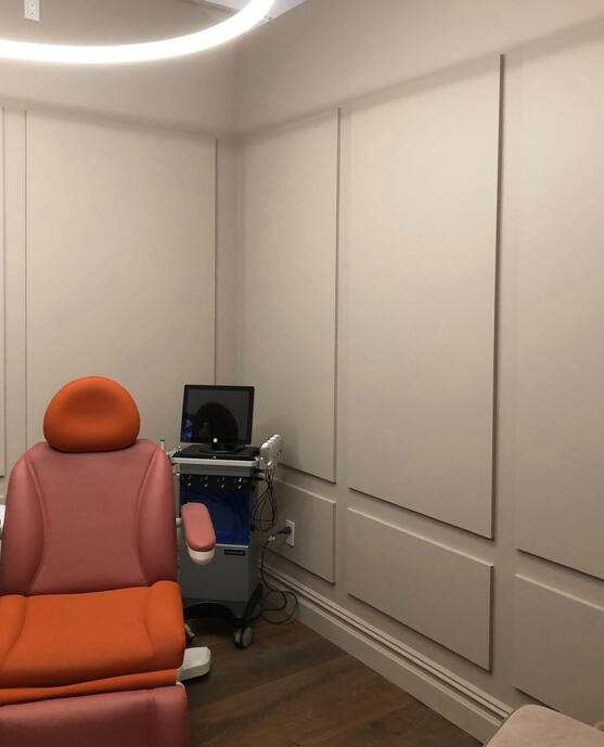 Fixture and custom wood paneling carpentry